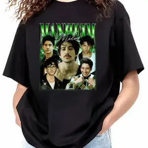 Milo Manheim Tee, Celebrity Collage Graphic Tee, Vintage Fan Oversized Streetwear Top, Pop Culture Cotton Shirt, For Men, For Women, 2025 Collection