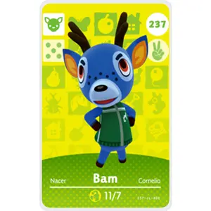 Bam - Villager NFC Card for Animal Crossing New Horizons Amiibo