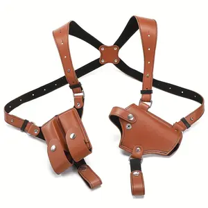 Tactical Shoulder Gun Holster - Underarm Dual Shoulder Concealed Carry, Suitable for 1911 Pistol, Adjustable Shoulder Strap and MOLLE Compatible, Right-Hand Quick Access Design, Buckle Closure, CCW, Airsoft, Paintball, Survival and Gear, Self-Prepared Gea