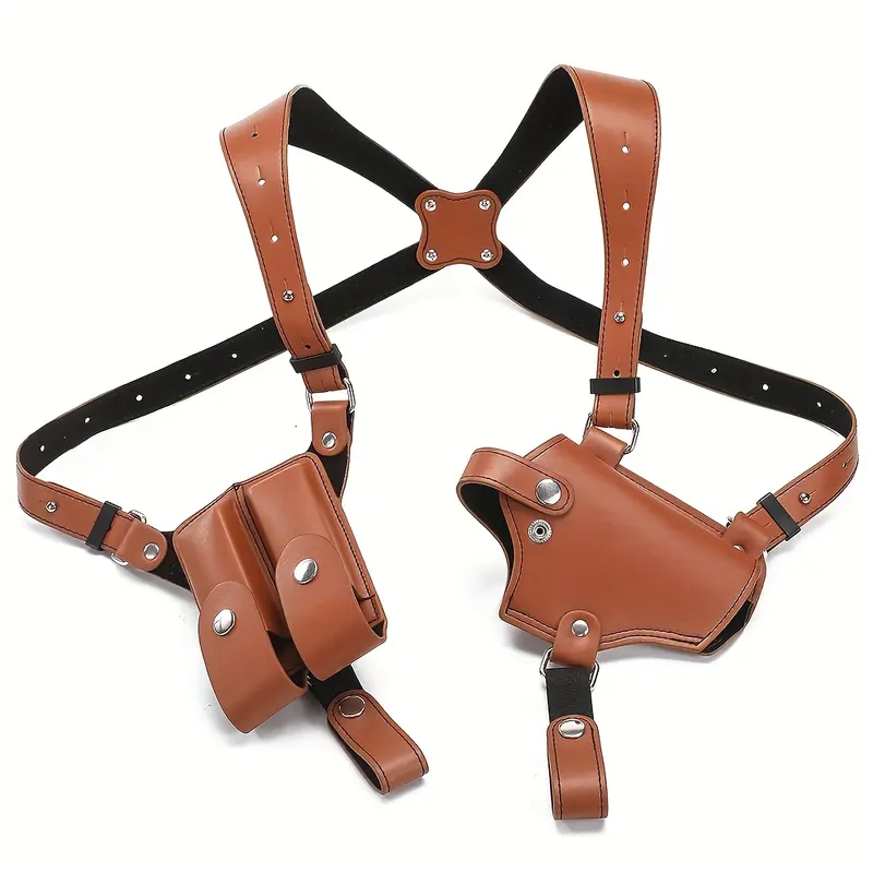 Tactical Shoulder Gun Holster - Underarm Dual Shoulder Concealed Carry, Suitable for 1911 Pistol, Adjustable Shoulder Strap and MOLLE Compatible, Right-Hand Quick Access Design, Buckle Closure, CCW, Airsoft, Paintball, Survival and Gear, Self-Prepared Gea