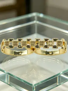 Elegant Geometric Chain Ring for Men & Women, Chunky Band Rings, Durable Copper Alloy Material, Perfect Gift for All Occasions, Stylish Jewelry Accessory, Statement Multi Ring