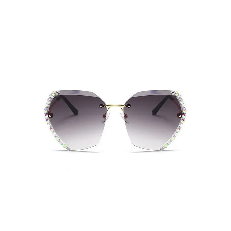 Unisex Cristal Designer Sunglasses with Crystal Diamond Trim