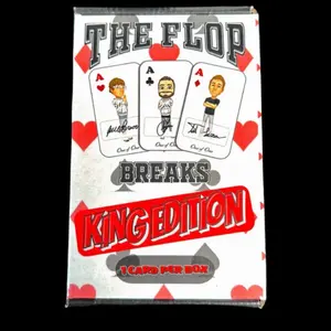 The Flop Breaks - King Edition - Football or Basketball Trading Cards - Collectible Sports Cards with Live Opening Experience - One Card Per Box