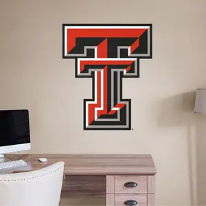 Texas Tech Red Raiders - RealBig Logo Collection - Official NCAA - Reusable Vinyl Wall Decals