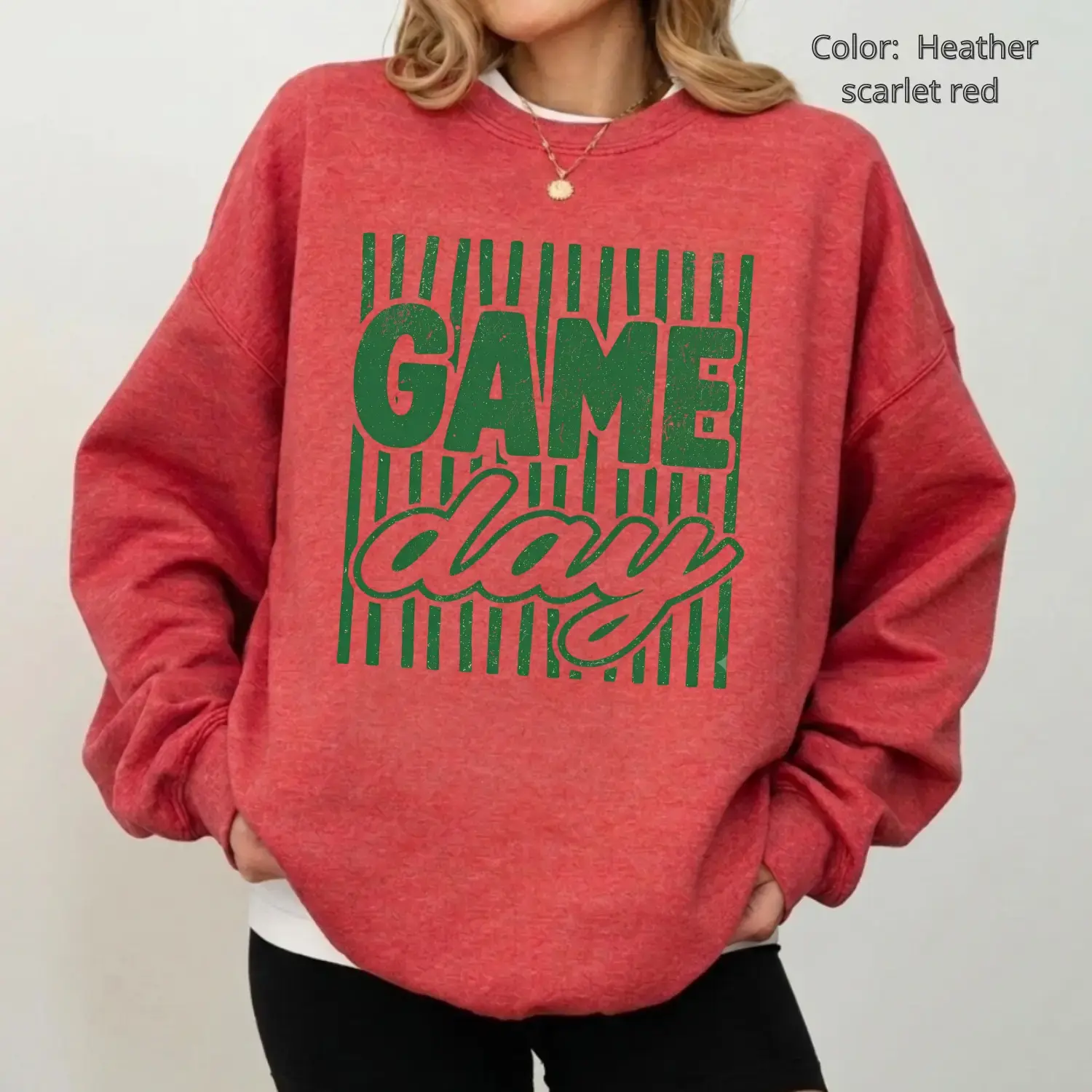 Game Day Sweatshirt, Vintage Football Game Day Pullover, Sporty Fall Sweatshirt, Retro Game Day Graphic Top - AL