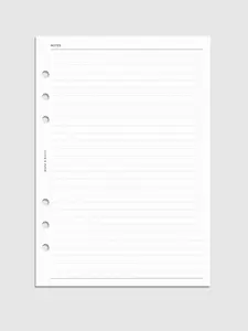 Lined Notes Planner Inserts