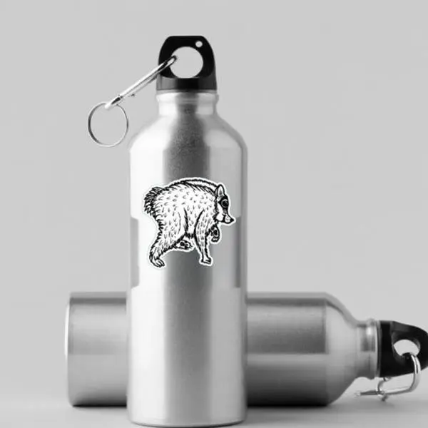 Jimothy Raccoon Seattle Cryptid Sticker, Seattle Raccoon Meme Sticker, Viral Trash Panda Vinyl Decal, Waterproof Laptop, Water Bottle & Car Sticker