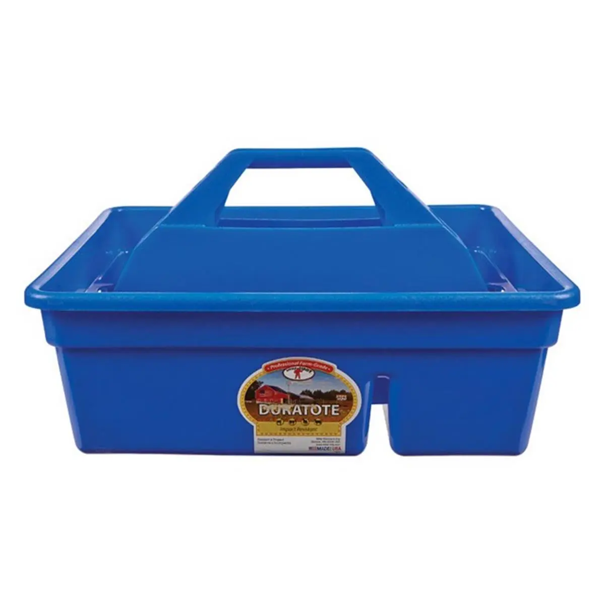 Little Giant DT6BLUE Rectangular Multifunctional Plastic Caddy - Stackable Durable Storage Organizer, Kitchen Pantry Boxes, Bathroom Multifunctional Storage Bin