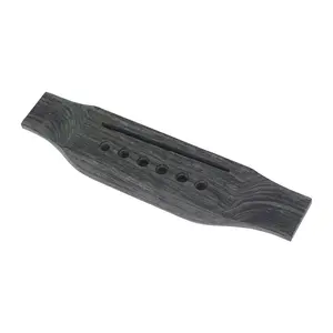 Folk Guitar Bridge Rosewood, 6-Hole Design, Durable Material, Perfect Fit for Folk Guitars, Enhances Sound Quality, Easy Installation