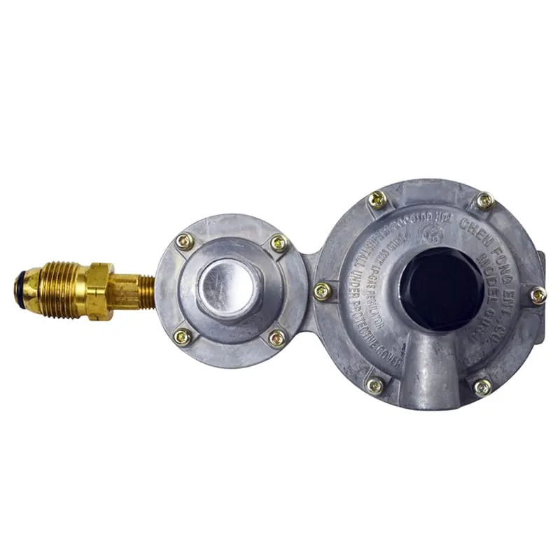 Mr. Heater 2-Stage Regulator - Model F273863, Household Appliance Part with Heavy Duty Screw Connectors, High-Flow Spray Gun, Innovative Clamp System