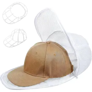 Hat Washer Cage for Washing Machine, Cap Cleaner Holder for Cleaning & Protection, Universal Hat Cleaner for Adult Baseball Caps