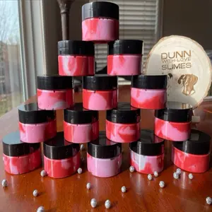 Dunn with Love Slimes Valentines Day Mini Slimes 15 Pack Red Pink White Unscented Squishy Texture Perfect for Handing Out