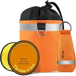 Arborist Throw Line Kit: Ultra Slick Throw Rope & 11/15Oz 900D Throw Weight with Reflective Storage Bag, Arborist Equipment for Tree Work, Climbing, Trimming, High Limb Rigging