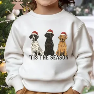 Boys Christmas Sweatshirt For Youth, Dog Christmas Shirt, Toddler Boy Christmas Shirt, Matching Christmas Shirts
