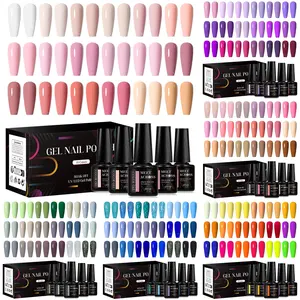 Meet Across New Fashion Gel Nail Polish Set, Nail Care 18pcs Nude Pink Classic Nail Gel Soak Off DIY Salon Perfect for Gifts, New Year & Holiday Manicures, Nail Art & Nail Polish for Women & Girls