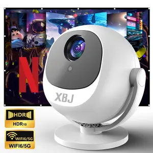 XBJ BL360Projector, Mini Smart Projector, Portable Home Projector, Movie Night Must-Have! Supports 4K Decoding, Dual WiFi & BT 6.0, Auto Keystone, Bedroom, Dorm Room