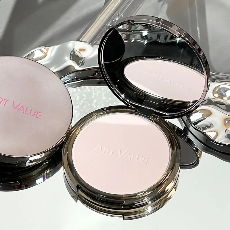 Oil Control Matte Setting Powder, Pressed Finishing Powder, Face Powder, Cosmetic Powder, Natural Finish Soft Focus Compact, Long-Lasting for Oily Skin, Perfect for Smooth Makeup Look