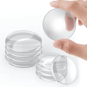 8 count Door Stoppers for Wall, Adhesive Door Knob Wall Protector, Clear Wall Protectors from Door Knobs,  Door Bumpers for Handle Shower Cabinet  & Kitchen