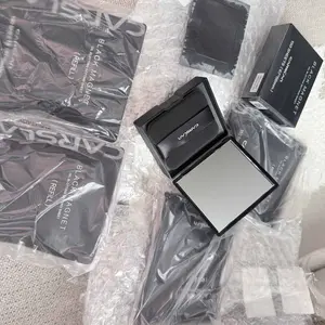 Product Review of CARSLAN Black Magnet Oil Blotting Setting Sheet With Powder More Control Oil Keep Fresh 2 IN 1 Blotting Sheet with Mirror Puff & Recyclable Case 450 Sheets 1 Box 2 Refills from A**s