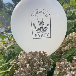 Til Death Do Us Party Custom Balloons - 12 Inch- (Set of 10)