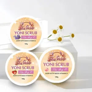 Fine Babe's Yoni Scrub The Big O Turmeric Exfoliating Body Scrub with Coconut Oil & Vitamin C Bikini Area Exfoliator for Soft Smooth Skin 11.28oz 320g