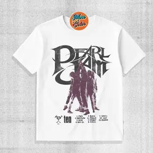 Pearl Jam Ten Album T-Shirt - 90s Grunge Band Tee, Vintage Rock Graphic Shirt, Unisex Music Fan Gift, Trendy Shirt,