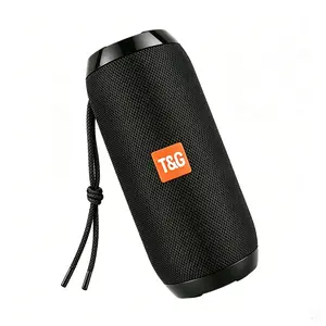 T&G TG117 Portable Bluetooth Speaker, IPX4 Waterproof Wireless Speaker with Subwoofer, 10W Stereo Pairing, Mini Loud Speaker for Biking & Traveling, Supports TWS & FM Radio & TF Card, Gift, Black,Audio,Smartphone
