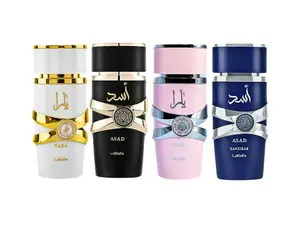 Yara Collection 4 Piece Set - Yara, Yara Moi, Asad, Asad Zanzibar - Eau De Parfum Sprays 100ML (3.4 OZ) By Lattafa.