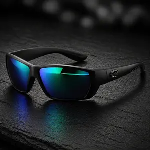 COSTAEGO Polarized Sports Sunglasses for Men UV400 Protection – Night Driving Glasses Outdoor Cycling Shades Lightweight PC Frame Fishing Running Biker Sunglasses Outdoor Travel Adventure Eyewear