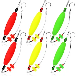 Catfish Float Rigs:Santee Rig Catfish  Floats Kit with Rattles & Noise - 8/0 Stainless Hooks for Monster Fish - Durable EVA Bobbers for Boat or Shore Fishing - Catfish Angler's