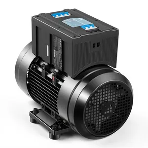 fathersdaygift VEVOR Single Phase to 3-Phase Rotary Converter, 10HP 28A 208-240V Input/Output Rotary Phase Converter - Expandable to Higher Horsepower for Heavy-Load Equipment