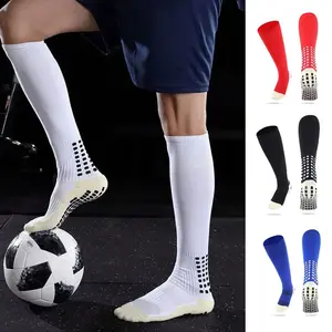 Men's High-Top Football Socks with Non-Slip Towel Grip Geometric Pattern Machine Washable Knit Fabric Ideal for Soccer Sports Easter Gift for Teens Adults Vibrant Sock Design Knit Texture Football Socks