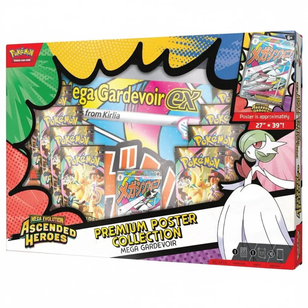 Pokémon TCG: Ascended Heroes Premium Poster Collection (Mega Gardevoir)