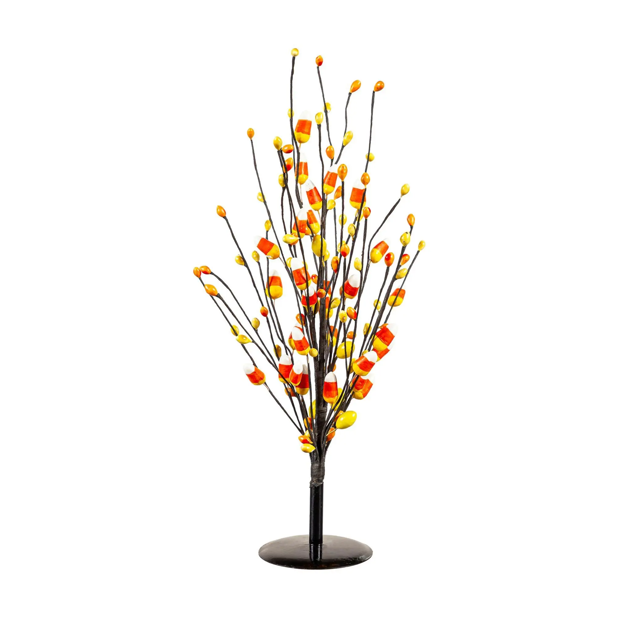 Evergreen Halloween Candy Corn Artificial StemTable Decor