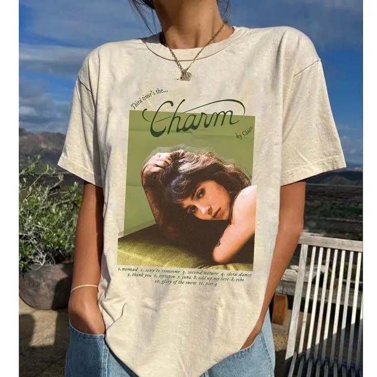 charm tee shirt clairo - TikTok Shop