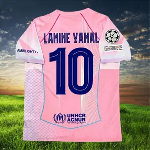 2025 2026 Pink #10 Yamal Short sleeve Football jersey