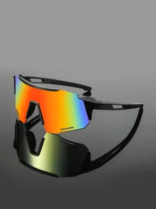 Men's Fashionable Sunglasses with Integrated Lenses, Modern Aesthetic Design, Durable PC Frame and Lenses, Unisex Daily Wear, Stylish Glasses