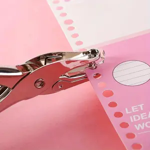 Metal Manual Hole Puncher for Office Use, Single Hole Punch for A4 Paper, Essential Student Stationery for Easy Binding