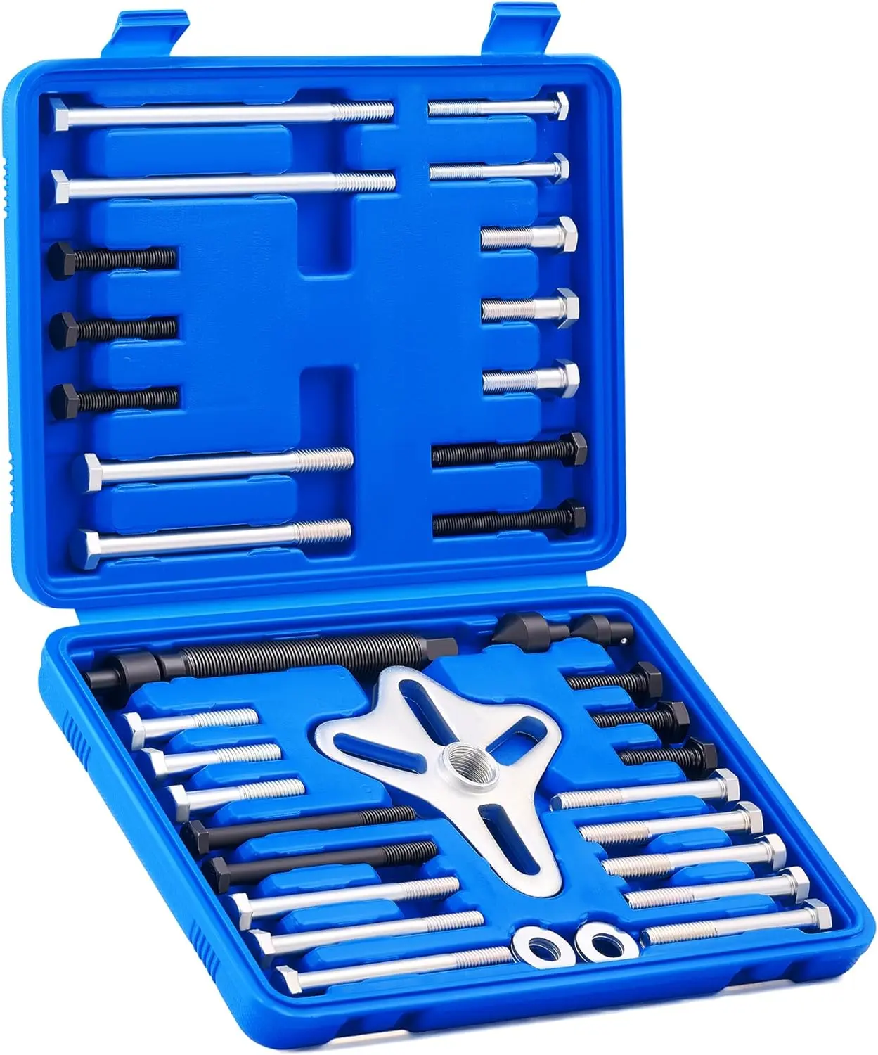 Orion Motor Tech Harmonic Balancer Puller Kit, Power Steering Pulley & Crank Flange Gear Puller Tool Set for Automotive