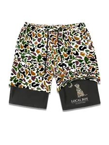 Men's Regular Fit Camo Print Shorts, Casual Fashionable Shorts, Casual Streetwear Shorts for Summer, Fashion Men's Bottoms for Daily Wear