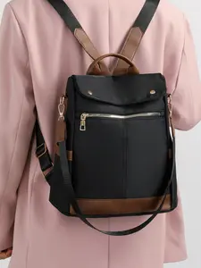 Korean Fashion Women's Backpack, Lightweight Waterproof Multi-Use Shoulder Bag, Commuter Travel Anti-Theft Dual Strap Backpack, Multifunctional Backpack