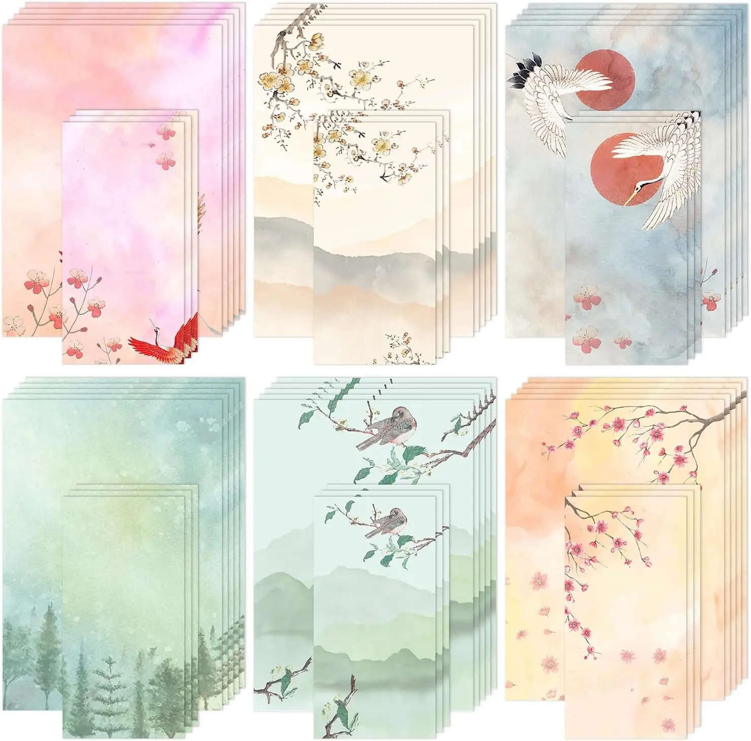 Stationery Letter Set with Envelopes - 30 Writing Papers + 18 Envelopes, Cute Stationary Set for Writing Letters