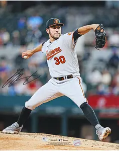 Grayson Rodriguez Baltimore Orioles Autographed 16" x 20" MLB Debut Photograph - Fanatics Authentic Certified