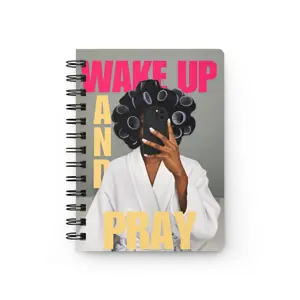 Wake Up & Pray Inspirational Spiral Bound Journal - Wake Up and Pray, Motivational Diary for Self-Care, Gift for Her, Journal for Daily Reflection, [...]