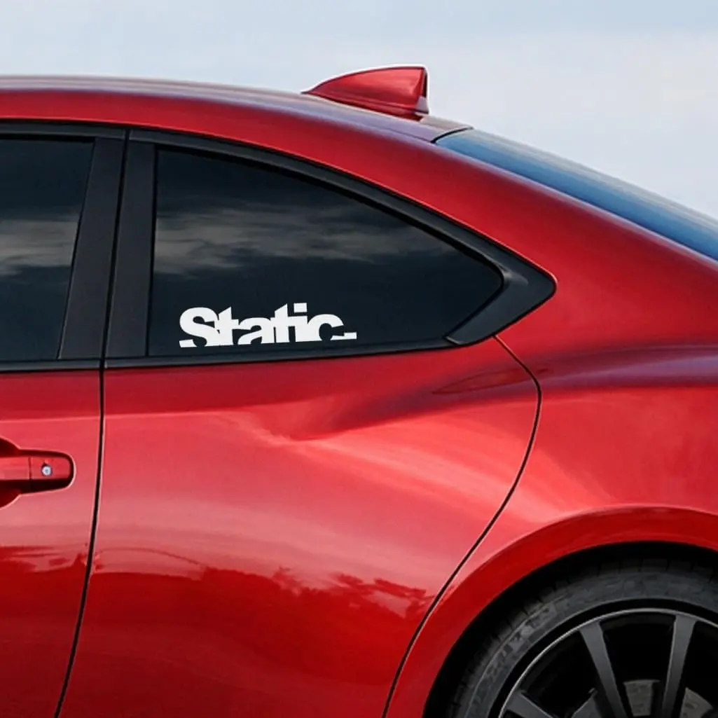 Static Vinyl Decal Sticker – Lowered Stance Car Window Decal – JDM Static Culture Vinyl Sticker for Cars, Trucks & Toolboxes | 6", 8", 10"