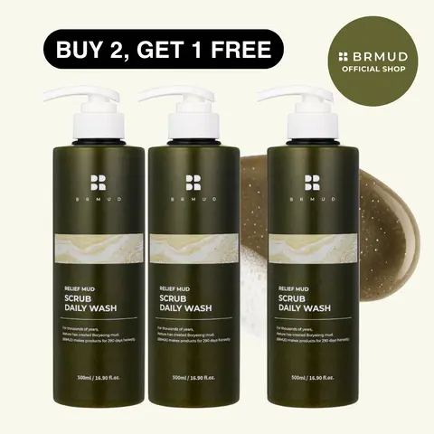 [Official Shop] MUD Body Wash 2+1 Bundle - Deep Cleanse, Gentle Exfoliation & Hydration