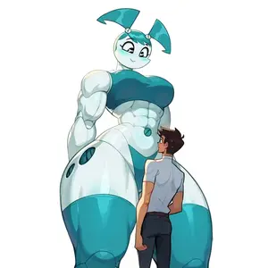 Cute Robot Girl Sticker, Sci Fi Cartoon Character, Futuristic Aesthetic Decal, Laptop Sticker, Water Bottle, Phone Case, Car Window, Unique Gift Idea