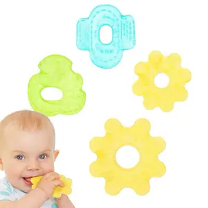 Baby King Teether Toy 1-ct Soft Silicone Teething Toys for Infants in Fun Shapes and Colors BPA-Free Comfortable Chew Toy for Babies 0-18 Months