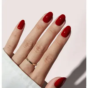 Scarlet Red Press On Nails