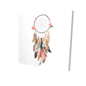 212 MAIN 24x24 in. Hangable Bohemian Dream Catcher Artwork - Flower and Nature Themed, Floral Botanical Home Decoration, Ornament, Home Supplies Gift Item
